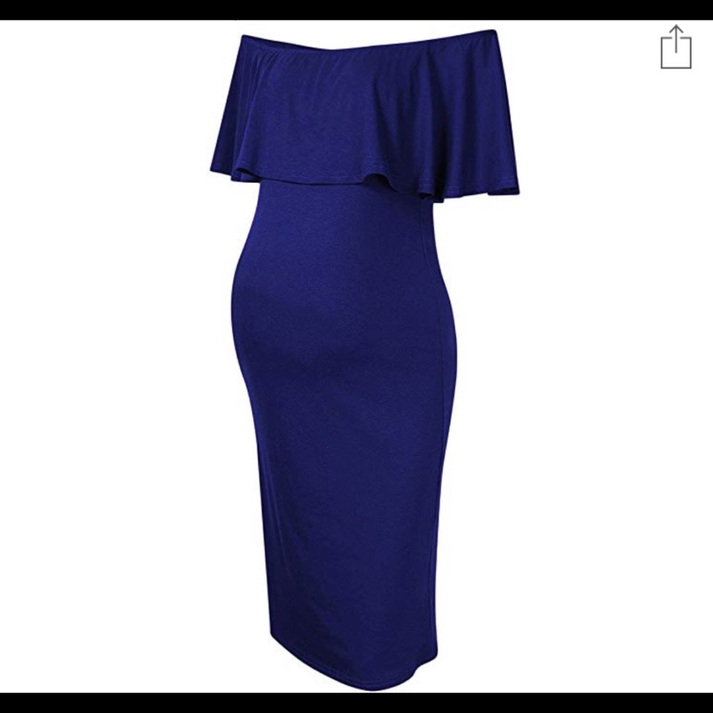 Blue Maternity Dress